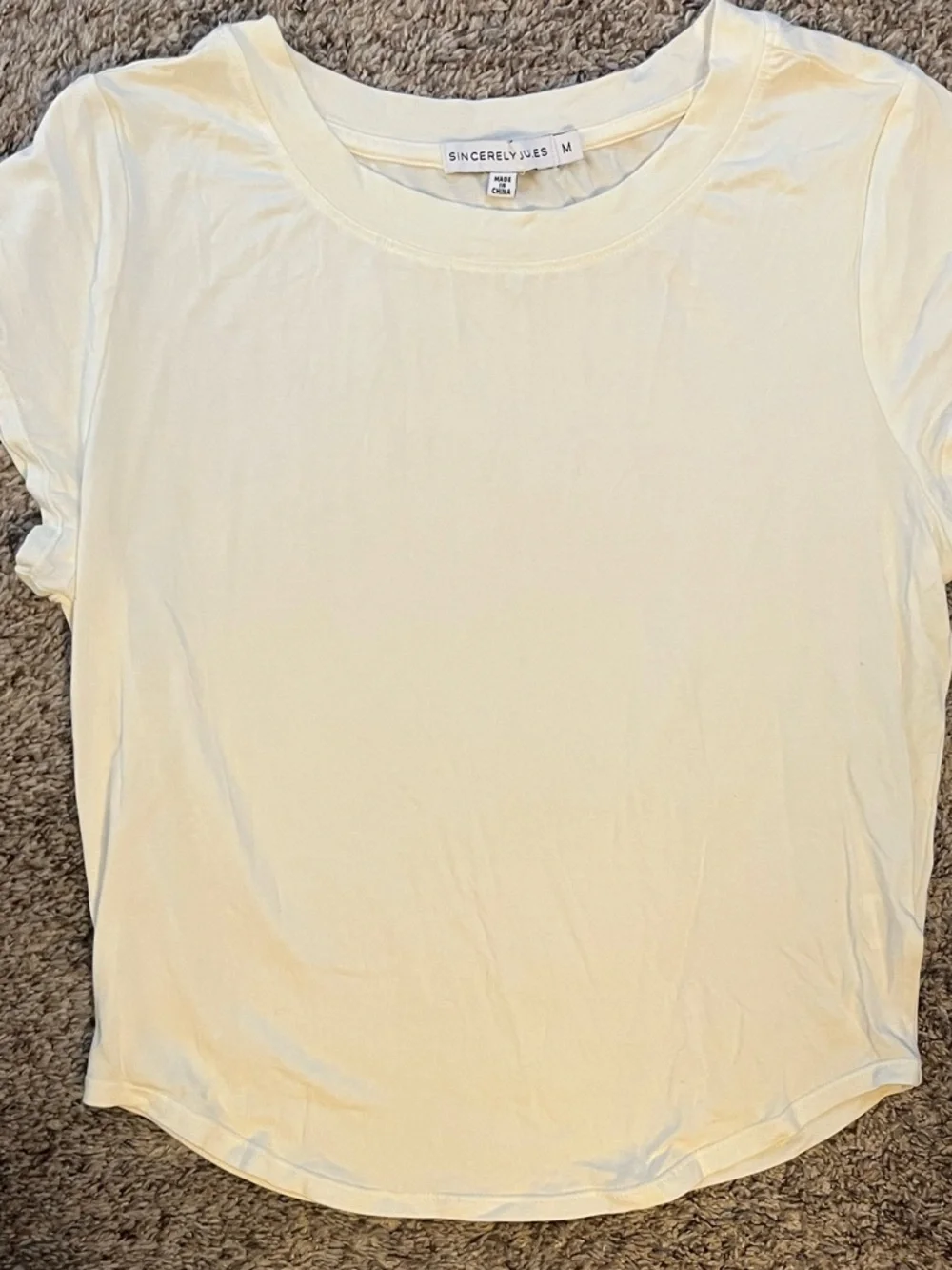 NWT Sincerely Jules Gray Romper with Cream Lightweight Tee | Size M - Picture 6 of 12